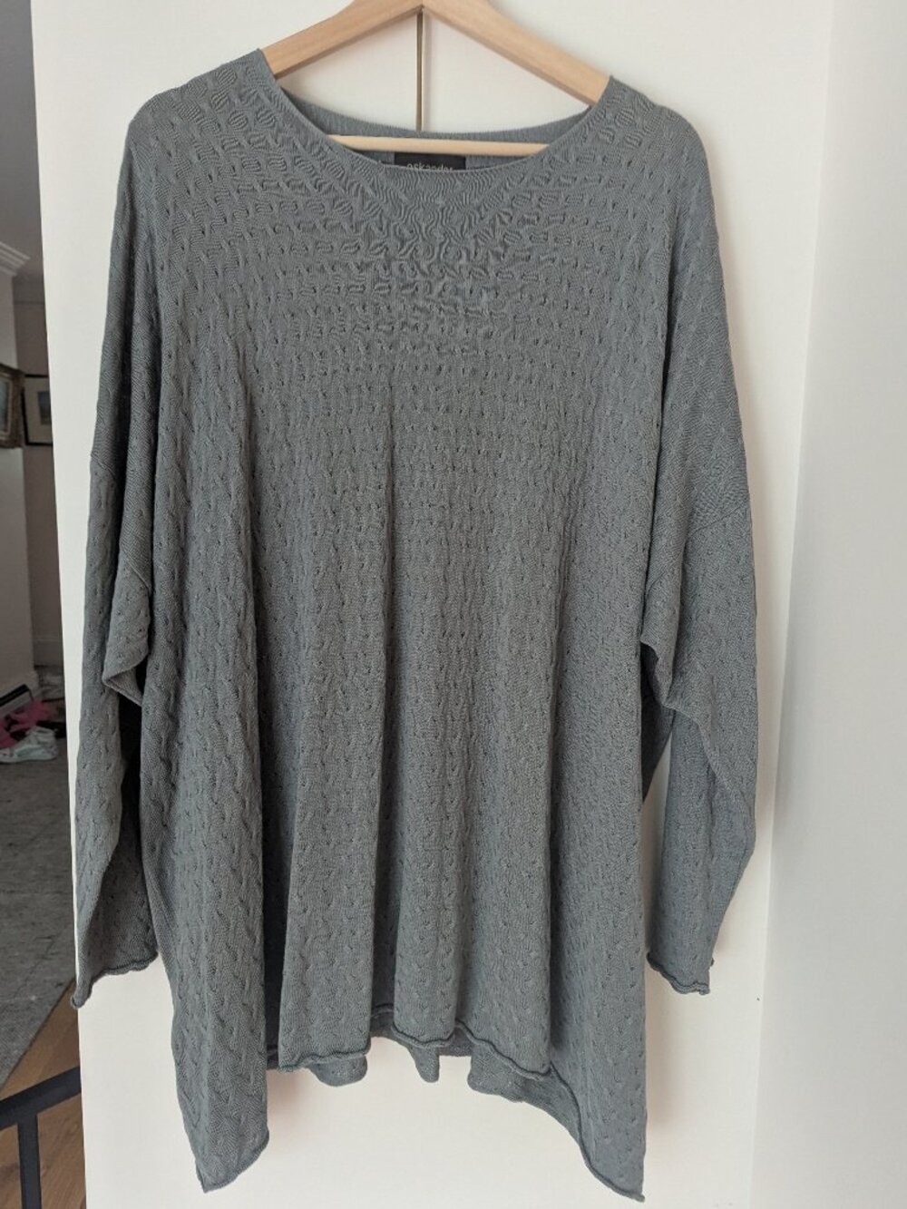 Eskandar silk knit top